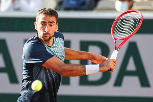 TENNIS - French Open 2021 PARIS,FRANCE,31.MAY.21 - TENNIS - ATP, Tennis Herren World Tour, French Open, Roland Garros, Grand Slam. Image shows Marin Cilic (CRO).  GEPAxpictures xPatrickxSteiner