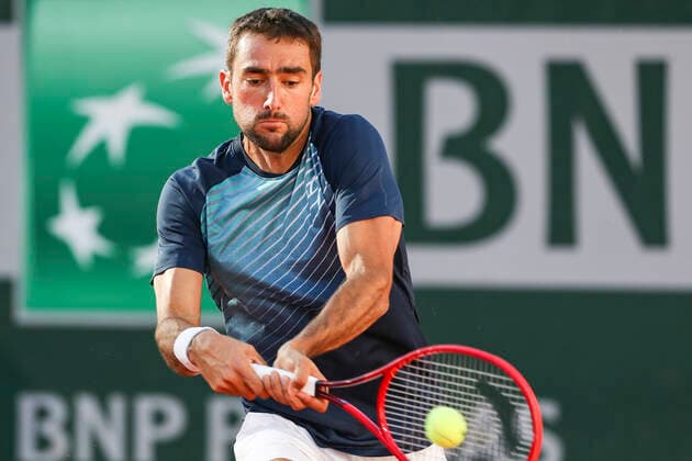 TENNIS - French Open 2021 PARIS,FRANCE,31.MAY.21 - TENNIS - ATP, Tennis Herren World Tour, French Open, Roland Garros, Grand Slam. Image shows Marin Cilic (CRO).  GEPAxpictures xPatrickxSteiner
