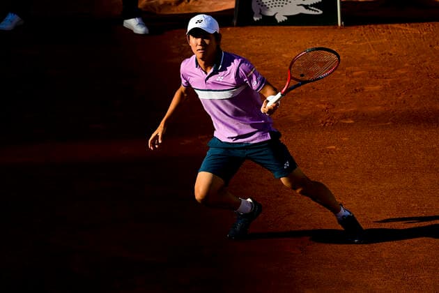 Yoshihito Nishioka (jpn) TENNIS : Internationaux de France Roland Garros 2021 - Paris - 31 05 2021 JBAutissier Panoramic 
