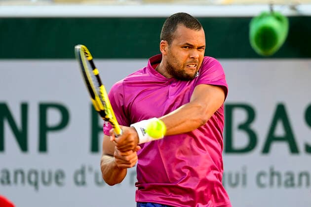 Jo Wilfried Tsonga (Fra) TENNIS : Internationaux de France Roland Garros 2021 - Paris - 31 05 2021 JBAutissier Panoramic 