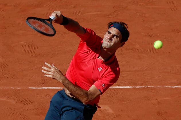 Roger Federer - Roland Garros Roger Federer of Switzerland during his 6-2 6-4 6-3 victory over Dennis Istomin of Uzbekistan in the first round of the men™s singles at Roland Garros on May 31, 2021 in Paris, France. Paris France taamallah-notitle210531_nplLE  Copyright: xMehdixTaamallahx