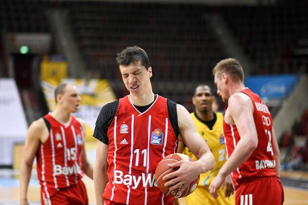 Vladimir Lucic FC Bayern Muenchen Basketball aergert sich, GER, MHP Riesen Ludwigsburg vs FC Bayern Muenchen, 31 05 2021, Play Off Semifinal Game 2, easycredit Basketball Bundesliga, Spielzeit 2020 2021 GER, MHP Riesen Ludwigsburg vs FC Bayern Muenchen, 31 05 2021, Play Off Semifinal Game 2, easycredit Basketball Bundesliga, Spielzeit 2020 2021 Ludwigsburg Copyright: xEibnerxPressefoto MichaelxMemmlerx EP_MMR