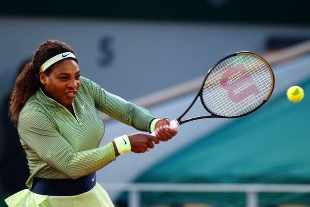 Mandatory Credit: Photo by Javier Garcia BPI Shutterstock (11977038nl) Serena Williams during her first round match French Open Tennis, Day Two, Roland Garros, Paris, France - 31 May 2021 French Open Tennis, Day Two, Roland Garros, Paris, France - 31 May 2021  Copyright: xJavierxGarcia BPI Shutterstockx 11977038nl