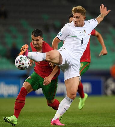 Fußball, U21 EM Viertelfinale, Portugal - Italien Db Lubiana (Slovenia) 31 05 2021 - Europeo Under 21 Slovenia-Ungheria 2021 Portogallo-Italia foto Daniele Buffa Image nella foto: esultanza gol Dany Mota Carvalho 