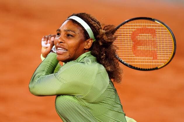 Mandatory Credit: Photo by Javier Garcia BPI Shutterstock (11977038pt) Serena Williams during her first round match French Open Tennis, Day Two, Roland Garros, Paris, France - 31 May 2021 French Open Tennis, Day Two, Roland Garros, Paris, France - 31 May 2021  Copyright: xJavierxGarcia BPI Shutterstockx 11977038pt