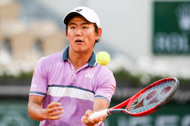 TENNIS - French Open 2021 PARIS,FRANCE,31.MAY.21 - TENNIS - ATP, Tennis Herren World Tour, French Open, Roland Garros, Grand Slam. Image shows Yoshihito Nishioka (JPN).  GEPAxpictures xPatrickxSteiner