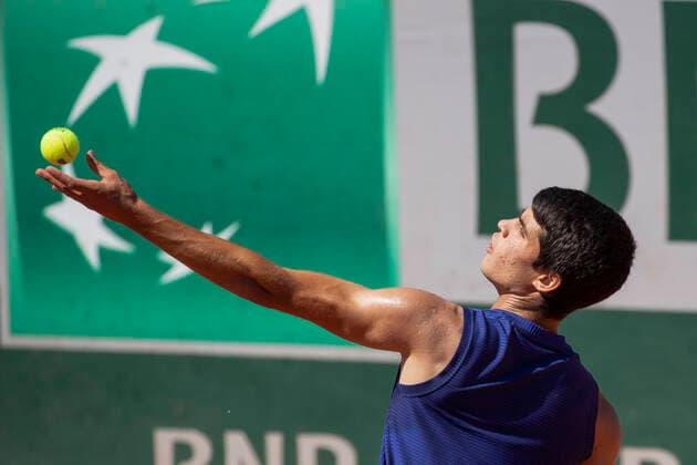 Carlos Alcaraz ESP Tennis French Open 2021 Grand Slam Roland Garros Paris France 31 May 2021 Copyright: xJuergenxHasenkopfx