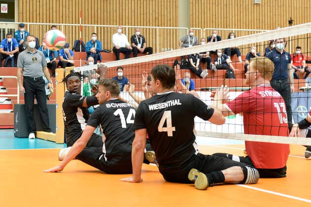 Impressions Germany Canada Tokyo Qualification Sitting Volleyball Duisburg 2021 Germany Canada Tokyo Qualification Sitting Volleyball Duisburg 2021 From 01 to 05 June 2021 six international national sitting volleyball teams will fight for the qualification for the Paralympics 2021 in Tokyo Only the winner of the tournament will be entitled to start Duisburg Sportschule Duisburg Wedau Nordrhein Westfalen Germany
