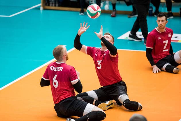 WORLD ParaVolley Mens Final Qualifier Tokyo 2020 Paralympic Games Germany Canada 01 06 2021 Bryce Foster Canada, 6 , Austin Hinchey Canada, 3 WORLD ParaVolley Mens Final Qualifier Tokyo 2020 Paralympic Games Germany Canada Duisburg Sportschule Wedau Copyright: xBEAUTIFULxSPORTS Wunderlx