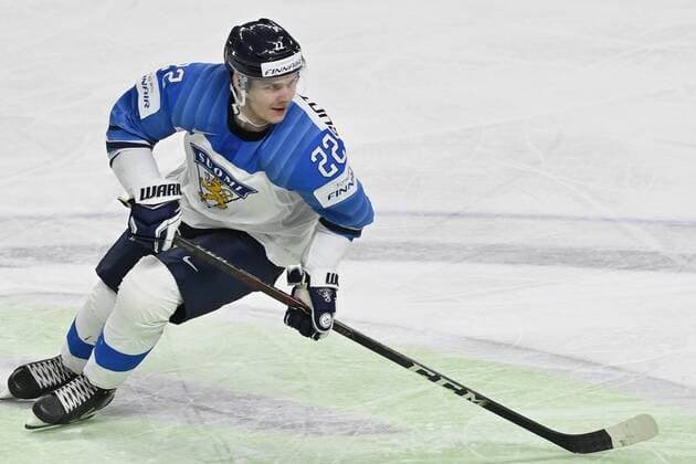 Arttu Ruotsalainen of Finland vies during the 2021 IIHF Ice hockey, Eishockey World Championships preliminary round group B match Finland vs. Canada in Riga, Latvia, on June 01, 2021. Riika, Riga Latvia LKFTJK20210601131702XDXL  Copyright: xJussixNukarix
