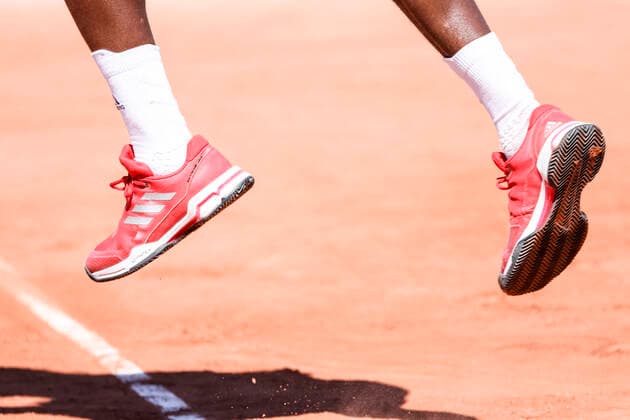 TENNIS - French Open 2021 PARIS,FRANCE,01.June.21 - TENNIS - ATP, Tennis Herren World Tour, French Open, Roland Garros, Grand Slam. Image shows a feature with shoes.  GEPAxpictures xPatrickxSteiner