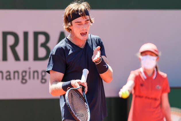 TENNIS - French Open 2021 PARIS,FRANCE,01.June.21 - TENNIS - ATP, Tennis Herren World Tour, French Open, Roland Garros, Grand Slam. Image shows Andrey Rublev (RUS).  GEPAxpictures xPatrickxSteiner