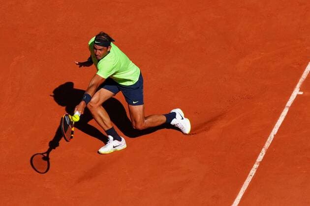 Mandatory Credit: Photo by Javier Garcia BPI Shutterstock (11988207fv) Rafael Nadal during his first round match French Open Tennis, Day Three, Roland Garros, Paris, France - 01 Jun 2021 French Open Tennis, Day Three, Roland Garros, Paris, France - 01 Jun 2021  Copyright: xJavierxGarcia BPI Shutterstockx 11988207fv