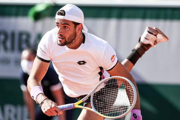 TENNIS - French Open 2021 PARIS,FRANCE,01.June.21 - TENNIS - ATP, Tennis Herren World Tour, French Open, Roland Garros, Grand Slam. Image shows Matteo Berrettini (ITA).  GEPAxpictures xPatrickxSteiner