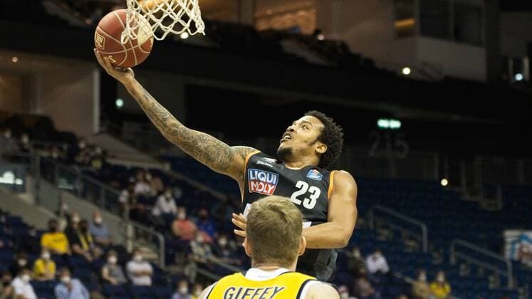Troy Caupain Ulm 23, 01 06 2021, BBL, Alba Berlin vs Ratiopharm Ulm Game 2 semi-final, at Mercedes Benz Arena, GER, Berlin, 01 06 2021, BBL, HF, Alba vs Ratiopharm Ulm Berlin Copyright: xUwexKoch Eibner-Pressefotox EP_UKH
