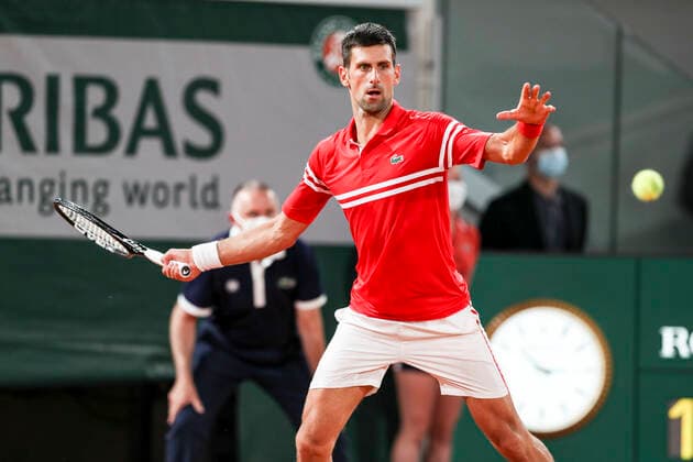 TENNIS - French Open 2021 PARIS,FRANCE,01.June.21 - TENNIS - ATP, Tennis Herren World Tour, French Open, Roland Garros, Grand Slam. Image shows Novak Djokovic (SRB).  GEPAxpictures xPatrickxSteiner
