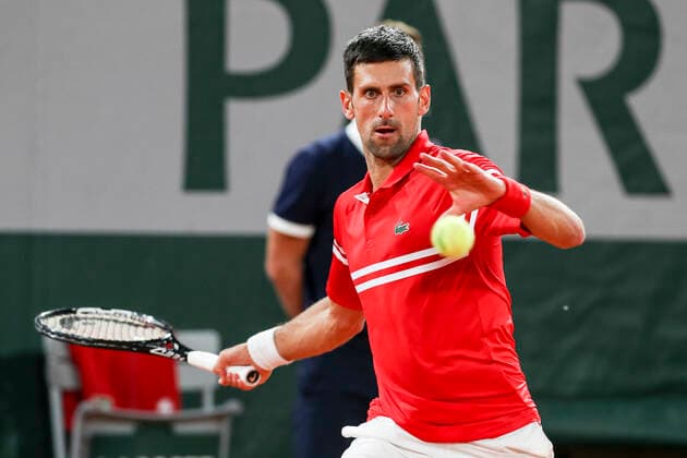 TENNIS - French Open 2021 PARIS,FRANCE,01.June.21 - TENNIS - ATP, Tennis Herren World Tour, French Open, Roland Garros, Grand Slam. Image shows Novak Djokovic (SRB).  GEPAxpictures xPatrickxSteiner