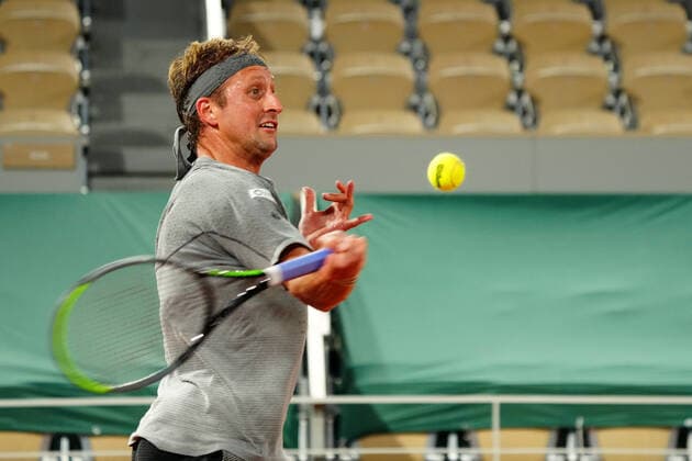 Mandatory Credit: Photo by Javier Garcia BPI Shutterstock (11988207pp) Tennys Sandgren during his first round match French Open Tennis, Day Three, Roland Garros, Paris, France - 01 Jun 2021 French Open Tennis, Day Three, Roland Garros, Paris, France - 01 Jun 2021  Copyright: xJavierxGarcia BPI Shutterstockx 11988207pp