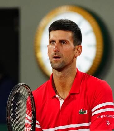 Mandatory Credit: Photo by Javier Garcia BPI Shutterstock (11988207qc) Novak Djokovic during his first round match French Open Tennis, Day Three, Roland Garros, Paris, France - 01 Jun 2021 French Open Tennis, Day Three, Roland Garros, Paris, France - 01 Jun 2021  Copyright: xJavierxGarcia BPI Shutterstockx 11988207qc