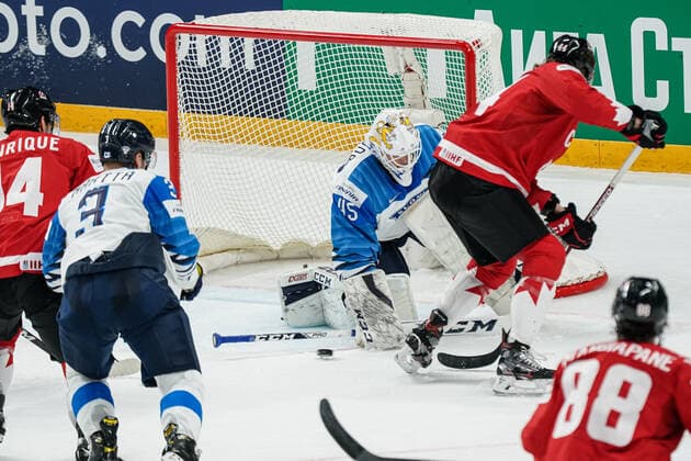 World Championship, WM, Weltmeisterschaft 2021 - Canada vs Finland during World Championship 2021 - Canada vs Finland, Ice hockey, Eishockey in Riga, Latvia, June 01 2021  Copyright: xLiveMedia AndreaxRex xIPAx xLiveMediax 0