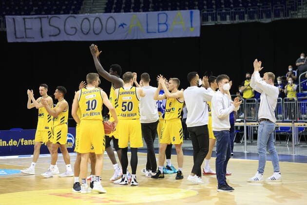 DEU, GER, easyCredit BBL, ALBA vs ratiopharm Ulm, 2 game, 01 06 2021, Mercedes Benz Arena, Berlin, DEU, GER, easyCredit BBL, ALBA vs ratiopharm Ulm, 2 game, in picture ALBA player circle nordphotoxGmbHx xEngler nph00076