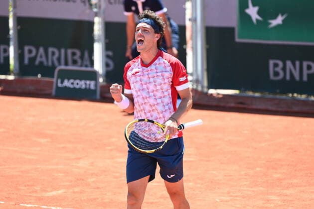 Roland Garros 2021 - Cecchinato - Italie Tennis : Roland Garros 2021 - France - chryslenecaillaud Panoramic 
