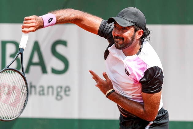 TENNIS - French Open 2021 PARIS,FRANCE,02.June.21 - TENNIS - ATP, Tennis Herren World Tour, French Open, Roland Garros, Grand Slam. Image shows Aisam-ul-haq Qureshi (PAK).  GEPAxpictures xPatrickxSteiner