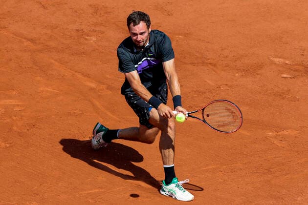 TENNIS - French Open 2021 PARIS,FRANCE,02.June.21 - TENNIS - ATP, Tennis Herren World Tour, French Open, Roland Garros, Grand Slam. Image shows Roman Safiullin (RUS).  GEPAxpictures xPatrickxSteiner