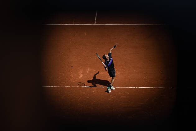 Roman SAFIULLIN of Russia serves against Alexander ZVEREV of Germany on the second round of the French Open tennis tournament at Roland Garros in Paris, France, 2 June 2021. Roland Garros 2021 will run from 30 May to 13 June 2021.  Copyright: xAurelienxMorissardx