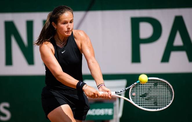 Mandatory Credit: Photo by Rob Prange Shutterstock (12000886b) Daria Kasatkina of Russia in action during the second round at the 2021 Roland Garros Grand Slam Tournament French Open Tennis, Day Four, Roland Garros, Paris, France - 02 Jun 2021 French Open Tennis, Day Four, Roland Garros, Paris, France - 02 Jun 2021  Copyright: xRobxPrange Shutterstockx 12000886b