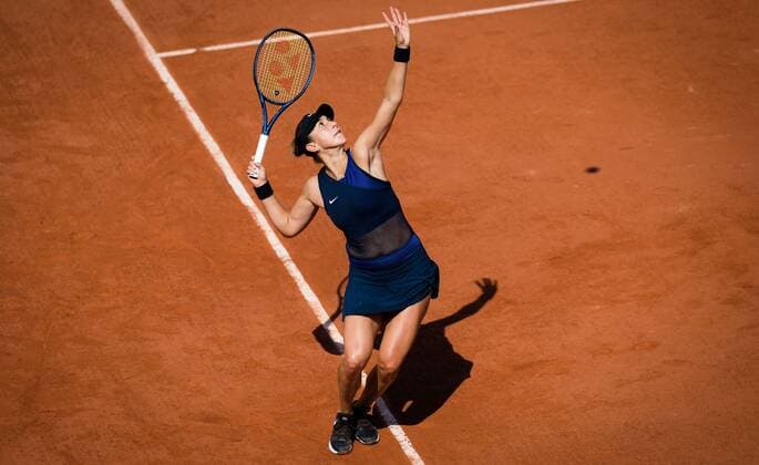 Mandatory Credit: Photo by Rob Prange Shutterstock (12000886x) Belinda Bencic of Switzerland in action during the second round at the 2021 Roland Garros Grand Slam Tournament French Open Tennis, Day Four, Roland Garros, Paris, France - 02 Jun 2021 French Open Tennis, Day Four, Roland Garros, Paris, France - 02 Jun 2021  Copyright: xRobxPrange Shutterstockx 12000886x