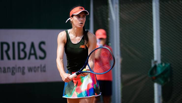 Mandatory Credit: Photo by Rob Prange Shutterstock (12000886aq) Sorana Cirstea of Romania in action during the second round at the 2021 Roland Garros Grand Slam Tournament French Open Tennis, Day Four, Roland Garros, Paris, France - 02 Jun 2021 French Open Tennis, Day Four, Roland Garros, Paris, France - 02 Jun 2021  Copyright: xRobxPrange Shutterstockx 12000886aq