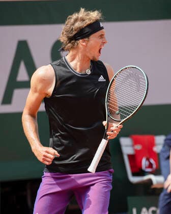 Alexander Zverev GER makes fist and cheers, jubilation, joy, emotion Tennis French Open 2021 Grand Slam Roland Garros Paris France 2 June 2021 Copyright: xJuergenxHasenkopfx