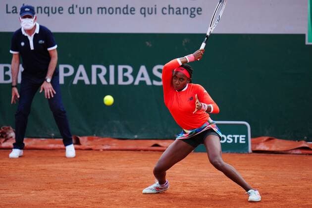 Mandatory Credit: Photo by Javier Garcia BPI Shutterstock (12000887dd) Coco Gauff French Open Tennis, Day Four, Roland Garros, Paris, France - 02 Jun 2021 French Open Tennis, Day Four, Roland Garros, Paris, France - 02 Jun 2021  Copyright: xJavierxGarcia BPI Shutterstockx 12000887dd