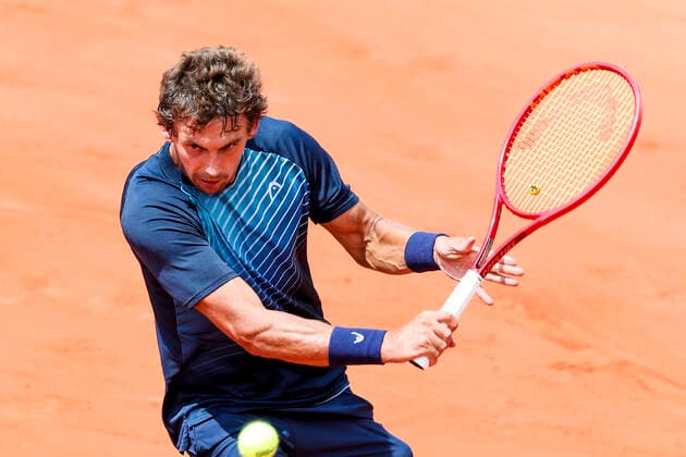 TENNIS - French Open 2021 PARIS,FRANCE,02.June.21 - TENNIS - ATP, Tennis Herren World Tour, French Open, Roland Garros, Grand Slam. Image shows Henri Laaksonen (SUI).  GEPAxpictures xPatrickxSteiner