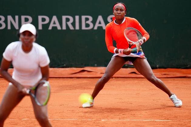 Mandatory Credit: Photo by Javier Garcia BPI Shutterstock (12000887dt) Coco Gauff and Venus Williams French Open Tennis, Day Four, Roland Garros, Paris, France - 02 Jun 2021 French Open Tennis, Day Four, Roland Garros, Paris, France - 02 Jun 2021  Copyright: xJavierxGarcia BPI Shutterstockx 12000887dt