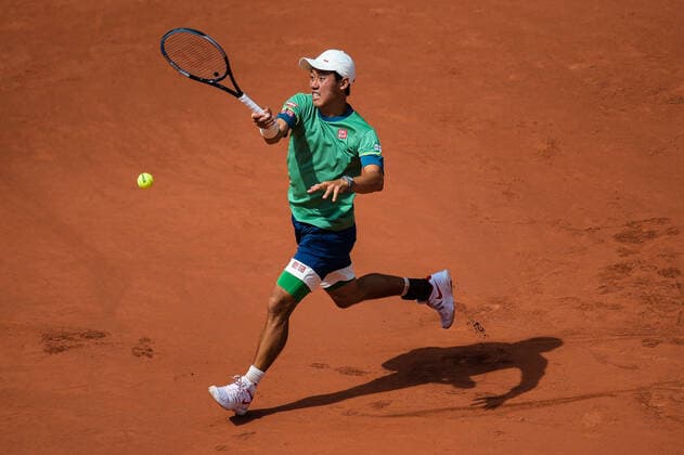 Kei Nishikori ( Japon ) TENNIS : Roland Garros 2021 - Internationaux de France - 02 06 2021 FedericoPestellini Panoramic 