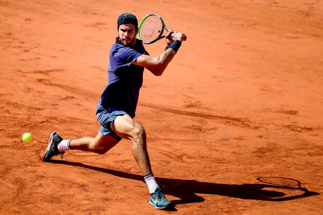 TENNIS - French Open 2021 PARIS,FRANCE,02.June.21 - TENNIS - ATP, Tennis Herren World Tour, French Open, Roland Garros, Grand Slam. Image shows Karen Khachanov (RUS).  GEPAxpictures xPatrickxSteiner