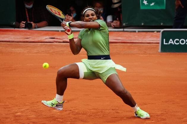 Mandatory Credit: Photo by Javier Garcia BPI Shutterstock (12000887ht) Serena Williams in second round action French Open Tennis, Day Four, Roland Garros, Paris, France - 02 Jun 2021 French Open Tennis, Day Four, Roland Garros, Paris, France - 02 Jun 2021  Copyright: xJavierxGarcia BPI Shutterstockx 12000887ht