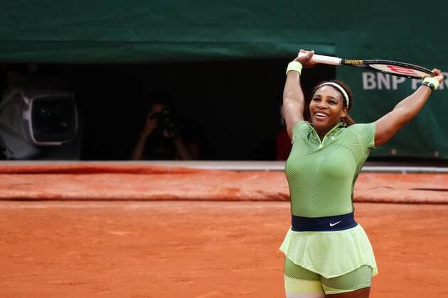 Mandatory Credit: Photo by Javier Garcia BPI Shutterstock (12000887hw) Serena Williams in second round action French Open Tennis, Day Four, Roland Garros, Paris, France - 02 Jun 2021 French Open Tennis, Day Four, Roland Garros, Paris, France - 02 Jun 2021  Copyright: xJavierxGarcia BPI Shutterstockx 12000887hw