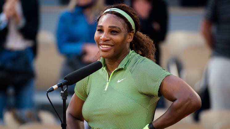 June 2, 2021, PARIS, FRANCE: Serena Williams of the United States after winning her second-round match at the 2021 Roland Garros Grand Slam Tournament against Mihaela Buzarnescu of Romania PARIS FRANCE - ZUMAa181 20210602_zaa_a181_220 Copyright: xRobxPrangex