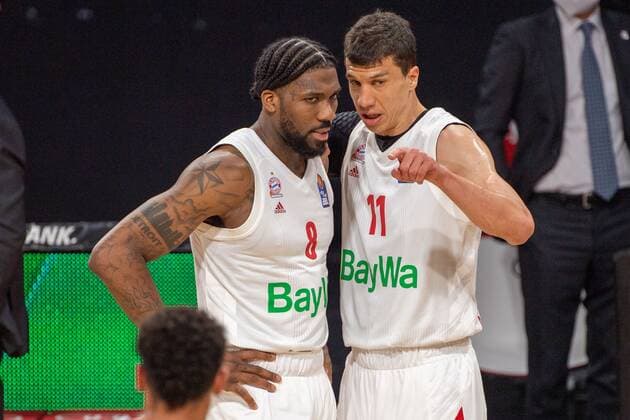 Jalen Reynolds 8 FC Bayern , Vladimir Lucic 11 FC Bayern , FC Bayern Basketball vs MHP Riesen Ludwigsburg BBL Playoffs, Semifinals, 02 06 2021 Muenchen Bayern Germany Copyright: xkolbert-press UlrichxGamelx
