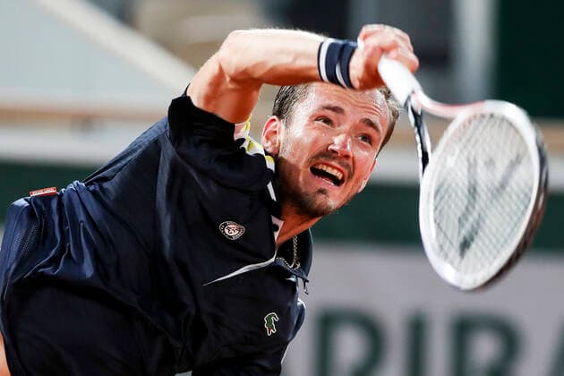 Sport Bilder des Tages TENNIS - French Open 2021 PARIS,FRANCE,02.June.21 - TENNIS - ATP, Tennis Herren World Tour, French Open, Roland Garros, Grand Slam. Image shows Daniil Medvedev (RUS).  GEPAxpictures xPatrickxSteiner