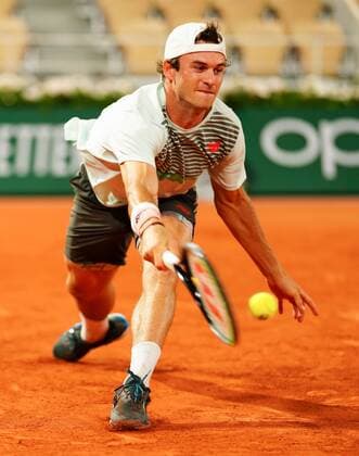 Mandatory Credit: Photo by Javier Garcia BPI Shutterstock (12000887kj) Tommy Paul in first round action French Open Tennis, Day Four, Roland Garros, Paris, France - 02 Jun 2021 French Open Tennis, Day Four, Roland Garros, Paris, France - 02 Jun 2021  Copyright: xJavierxGarcia BPI Shutterstockx 12000887kj