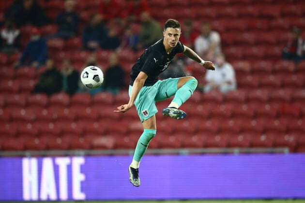 SOCCER - ENG vs AUT, test match MIDDLESBROUGH,ENGLAND,02.JUN.21 - SOCCER - UEFA European Championship, EM, Europameisterschaft preview, OEFB international match, Länderspiel, Nationalmannschaft England vs Austria, friendly match. Image shows Marco Friedl (AUT).  GEPAxpictures xMichaelxZemanek