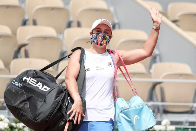 TENNIS - French Open 2021 PARIS,FRANCE,03.June.21 - TENNIS - WTA, Tennis Damen Tour, French Open, Roland Garros, Grand Slam. Image shows Ashleigh Barty (AUS).  GEPAxpictures xPatrickxSteiner