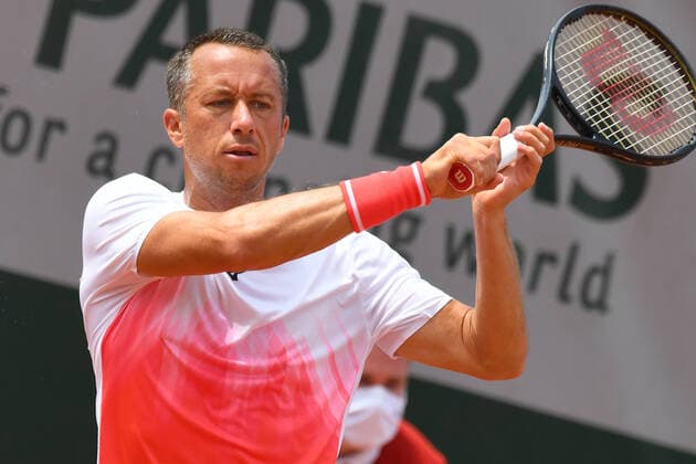 Tennis : Roland Garros 2021 - France - Philipp Kohlschreiber - Allemagne Tennis : Roland Garros 2021 - France - 03 06 2021 chryslenecaillaud Panoramic 