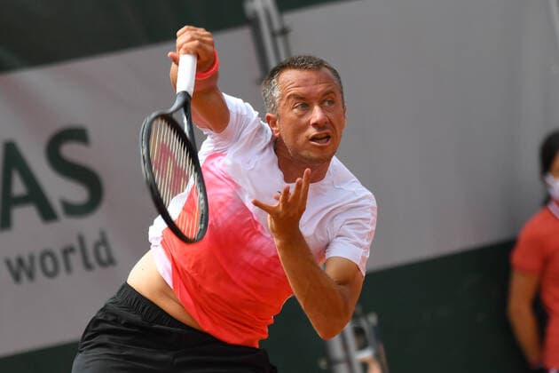 Tennis : Roland Garros 2021 - France - Philipp Kohlschreiber - Allemagne Tennis : Roland Garros 2021 - France - 03 06 2021 chryslenecaillaud Panoramic 
