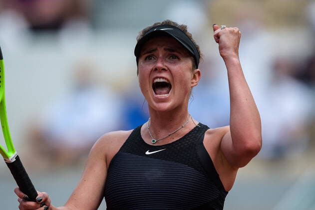 Attitude - Joie de Elina Svitolina ( Ukraine ) TENNIS : Roland Garros 2021 - Internationaux de France - 03 06 2021 FedericoPestellini Panoramic 
