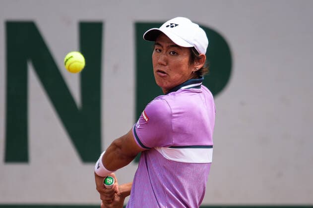 Yoshihito Nishioka ( Japon ) TENNIS : Roland Garros 2021 - Internationaux de France - 03 06 2021 FedericoPestellini Panoramic 